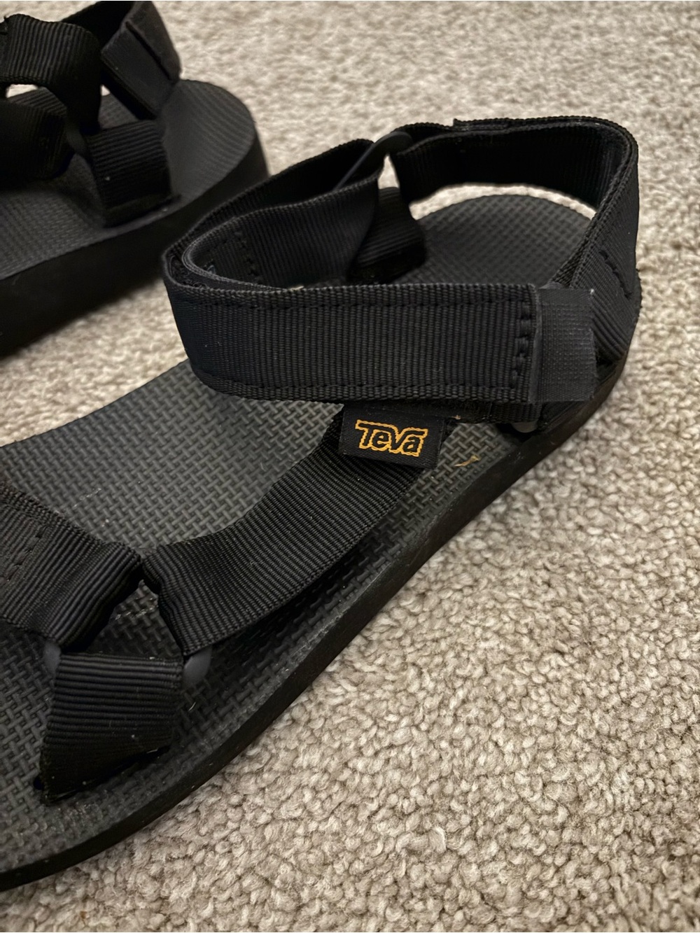 Teva Black Strap Sandals - Picture 2 of 4